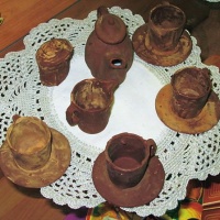 Посуда из шоколада музее Шоколада