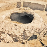 Селитренное городище. Археологический раскоп на территории городища