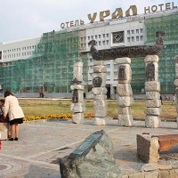 Пермь. Cкульптура «Кама-река»