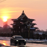 Элиста. На улице Элисты