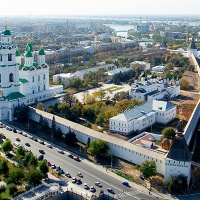 Астрахань. Кремль с высоты птичьего полёта