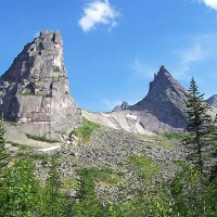 Западный Саян. Вид на скалу 