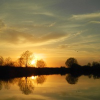 Астраханский заповедник. Закат