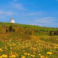 Вид на Белую гору и Белогорский монастырь