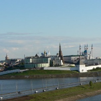 Архитектурный ансамбль Казанского Кремля. Панорама