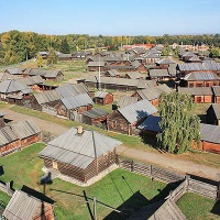 Шушенское. Этнографический музей-заповедник. Панорама